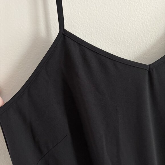 Banana Republic Women 6 Black V-Neck Spaghetti Straps Drapey Jogger Jumpsuit - Picture 8 of 14